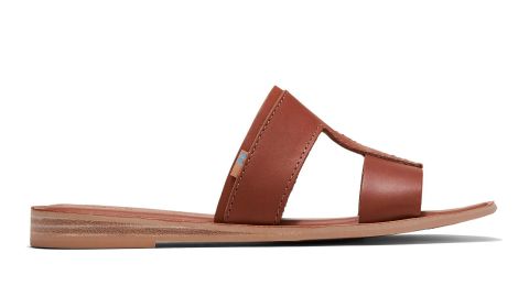 Toms Tan Vegetable Tanned Leather Women's Seacliff Sandals