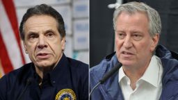 Andrew Cuomo Bill de Blasio SPLIT