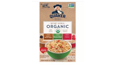 Quaker Organic Instant Oatmeal Variety Pack, 8 ct