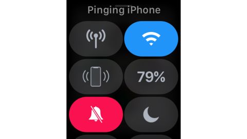 underscored apple watch pinging iphone