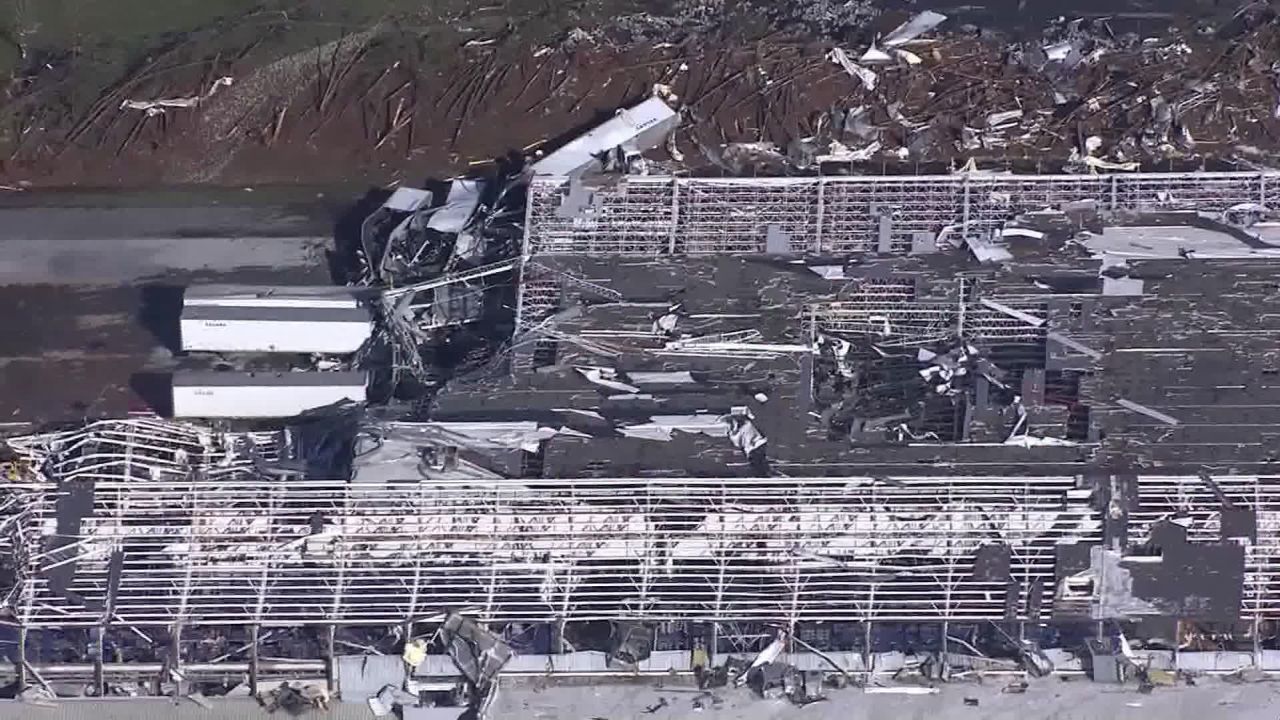 The BorgWarner plant in Seneca, South Carolina, lost most of its roofing.