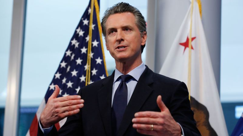 California Gov. Gavin Newsom Outlines Plan To Reopen In Conjunction ...