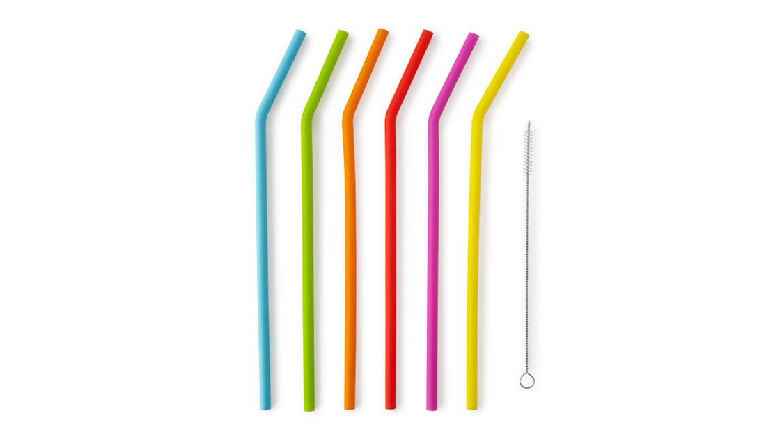 Silicone Reusable Drinking Straws 