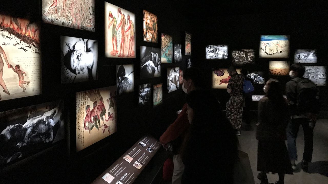 <strong>Hiroshima Peace Memorial Museum: </strong>Inside the Hiroshima Peace Memorial Museum, photos and drawings recount the aftermath of the atomic bombing.