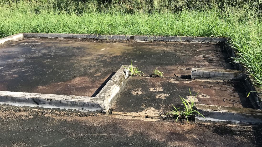 <strong>Final assembly: </strong>This concrete slab on Tinian island is all that's left of the building where the atomic bombs underwent final assembly.