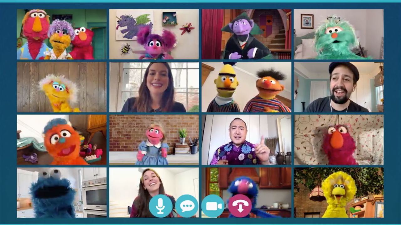 In the special, well-known actors join in a song via a video chat, in keeping with a communication format that's become ubiquitious in our lives during the present pandemic.