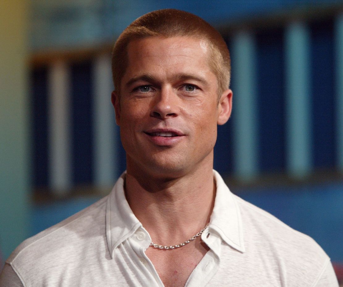 The buzzcut made a comeback in 2020, but has been worn in decades past. Here's a throwback to Brad Pitt sporting one back in 2004 in New York City.