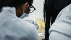 NEW YORK, NY - APRIL 10: Mirimus, Inc. lab scientists works to validate rapid IgM/IgG antibody tests of COVID-19 samples from recovered patients on April 10, 2020 in the Brooklyn borough of New York City. (Photo by Misha Friedman/Getty Images)