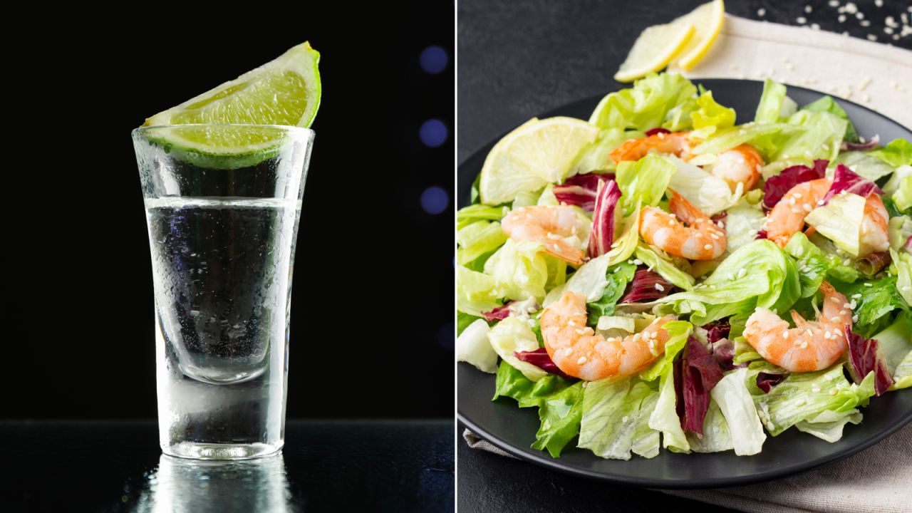 <strong>Blanco tequila with green leaf salads:</strong> Crunchy salads with a slightly salty vinaigrette pair well with Mexico's favorite liquor.