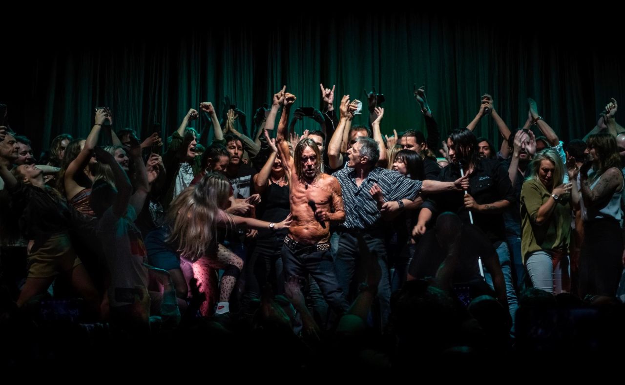 Antoine Veling's winning entry shows the moment audience members jumped on stage at an Iggy Pop concert in Sydney Opera House.
