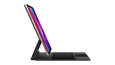underscored apple magic keyboard side view ipad