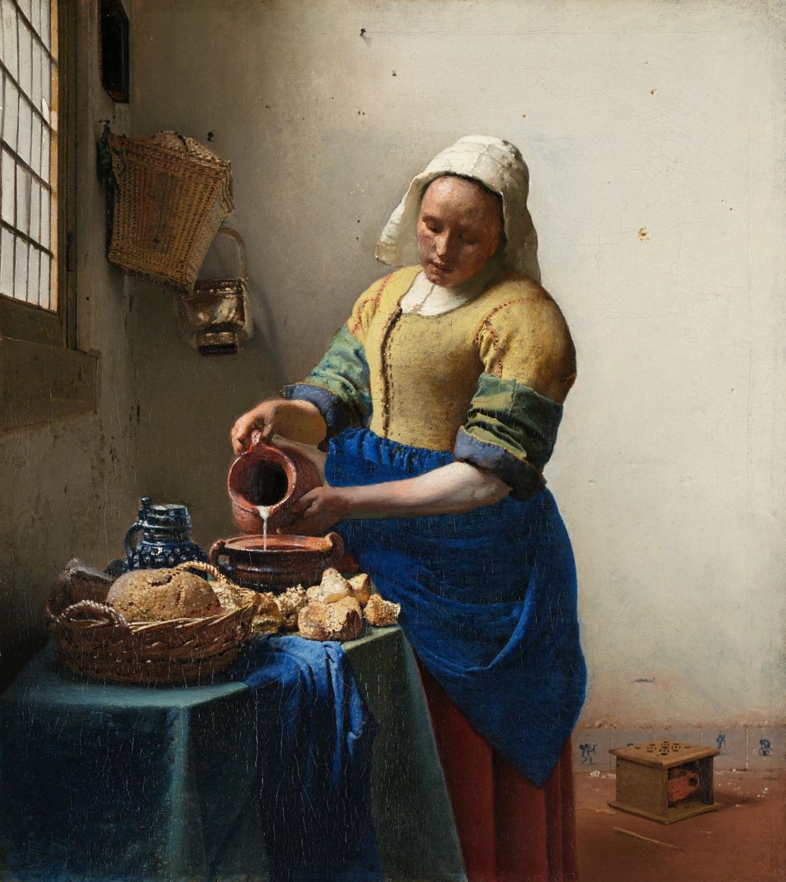 Vermeer's "The Milkmaid" (1657-1658)