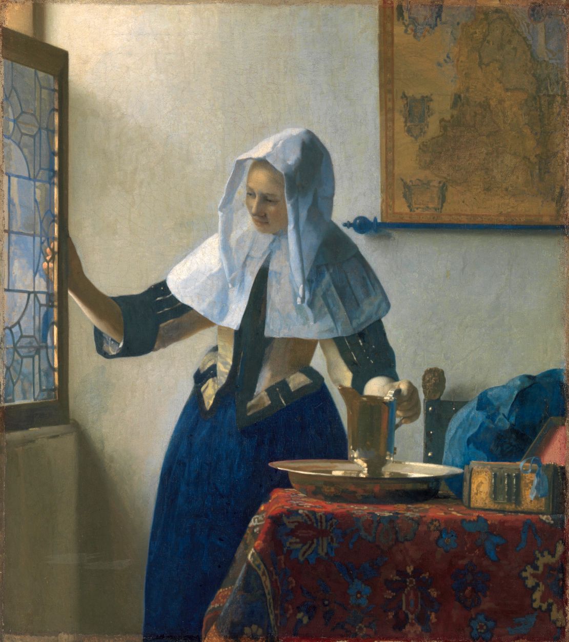 Vermeer's "Young Woman with a Water Pitcher" (1662-1665) 