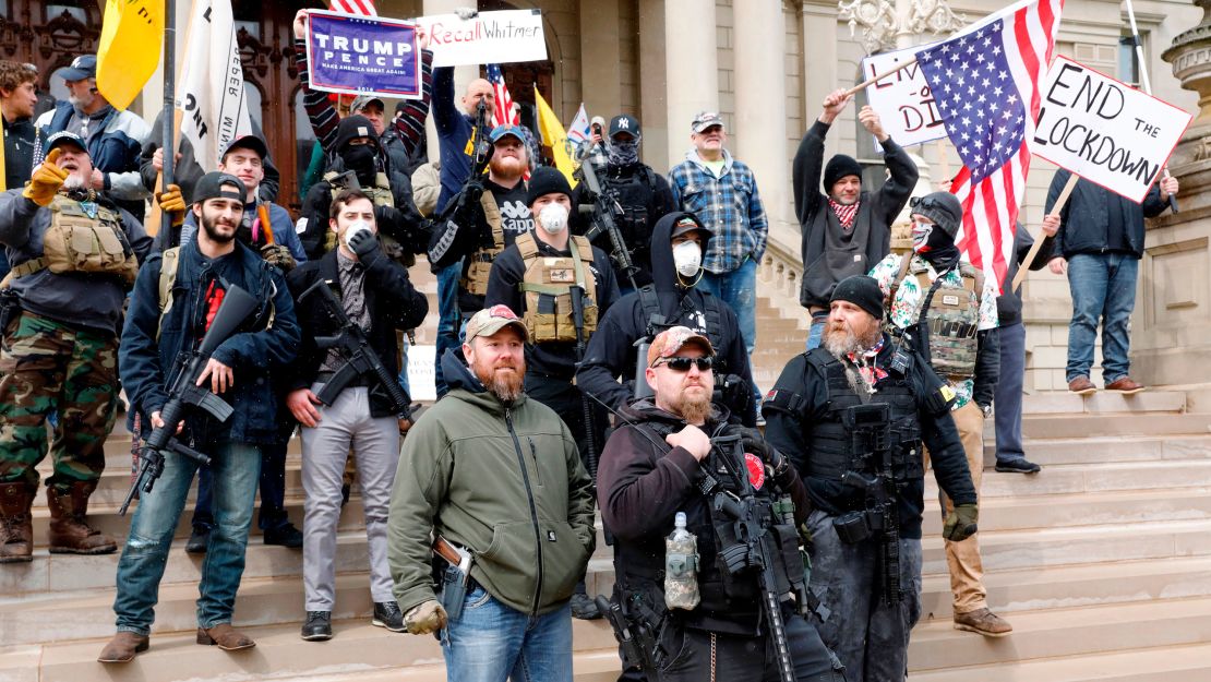Not all protesters were in cars.