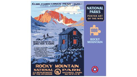 Rocky Mountain National Park Poster Art of The WPA 1000 Jigsaw Puzzle