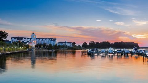 Use your reward night certificate at properties like the Hyatt Regency Chesapeake Bay Golf Resort.