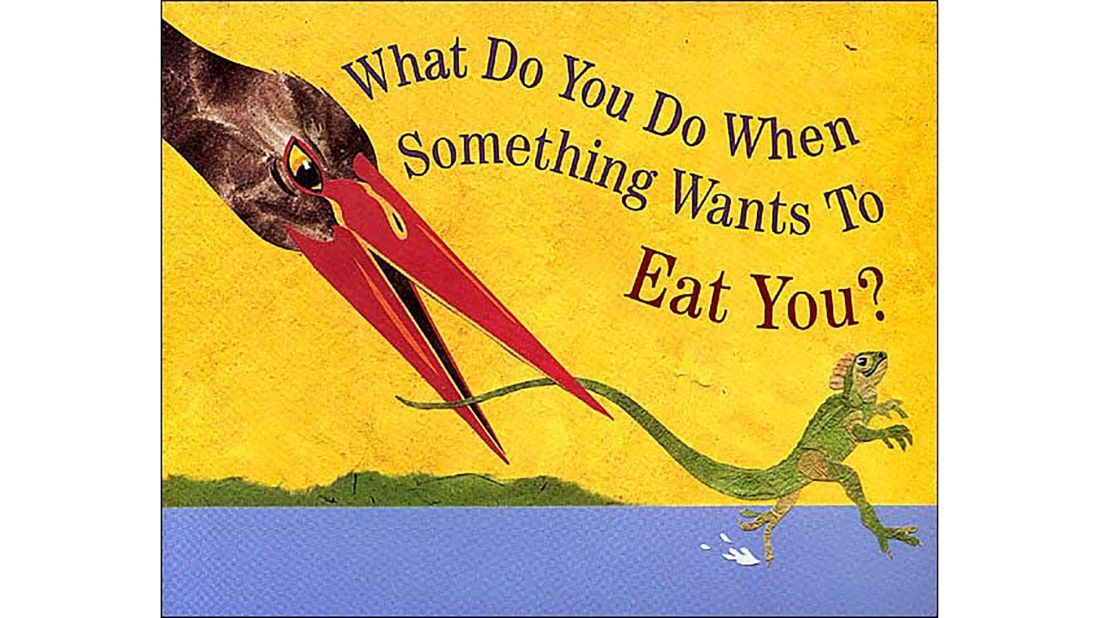 "What Do You Do When Something Wants to Eat You?" by Steve Jenkins: Jenkins explains how a body part or behavior helps an animal to escape the predatory pursuit of another creature. 