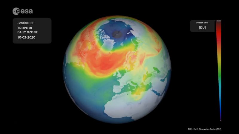 Largest recorded hole in Arctic s ozone layer closes