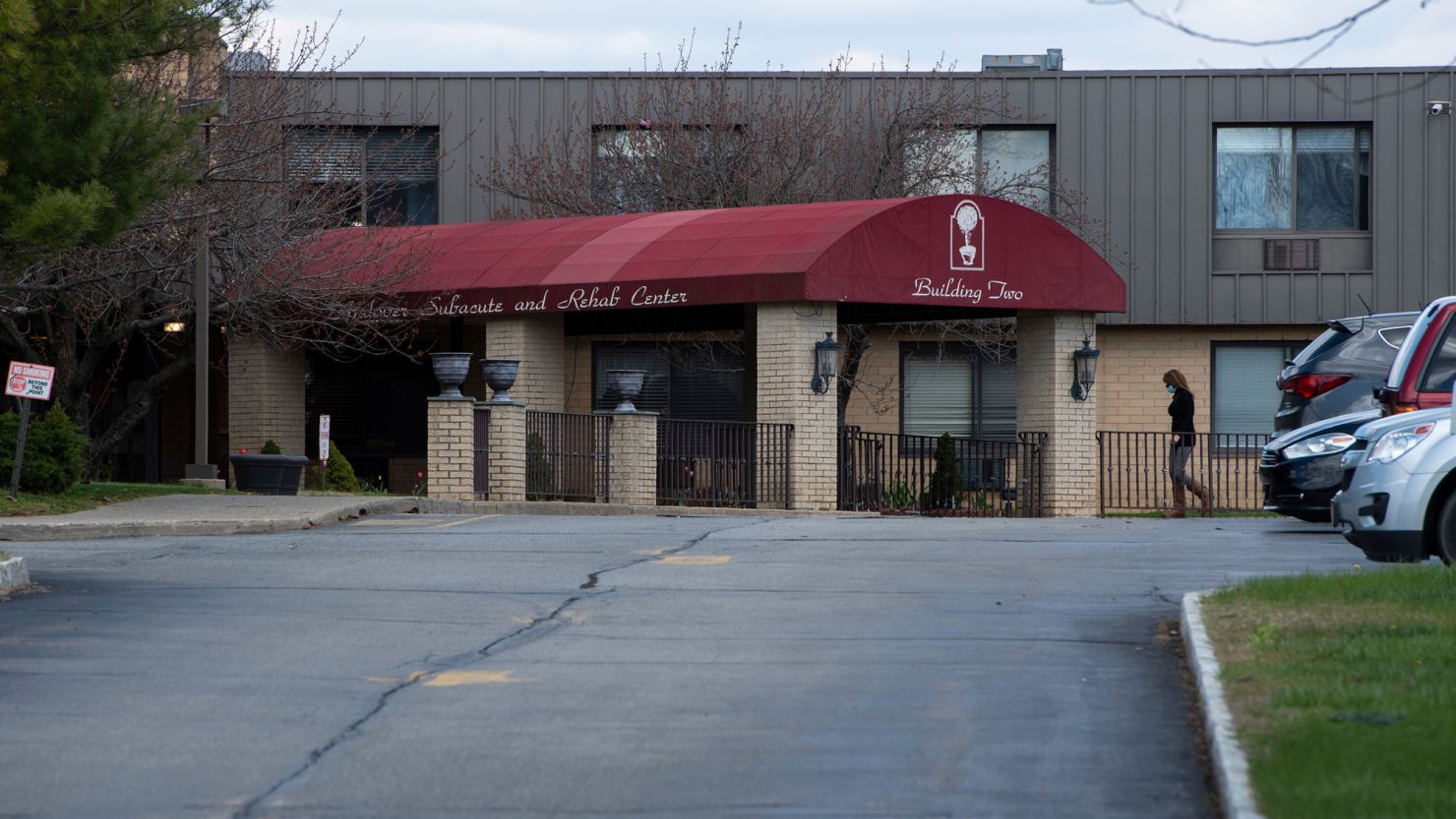 One of the two buildings of Andover Subacute and Rehabilitation Center, in Andover, New Jersey.