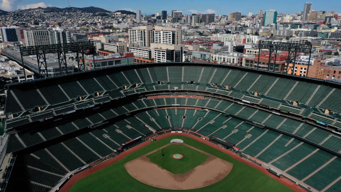 Oracle Park, home of the San Francisco Giants, may be empty for awhile.