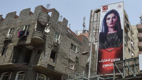 Billboards for a Ramadan TV series in Cairo in 2018.