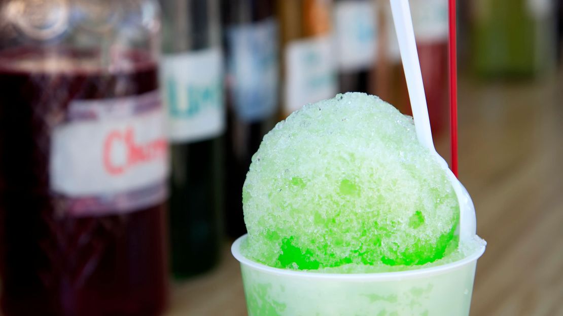 Raspado is Mexico's version of a snow cone -- using fresh fruit juices.