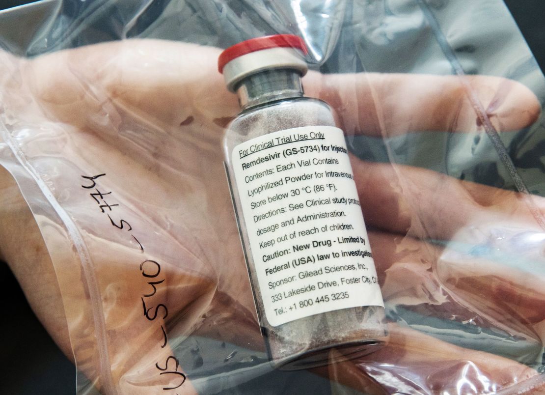 Remdesivir, one of the drugs being tested as a Covid-19 treatment.