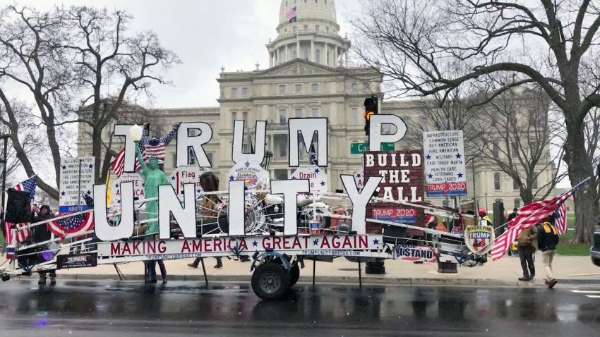 michigan protests governor gretchen whitmer covid 19 zeleny pkg nr vpx_00020902