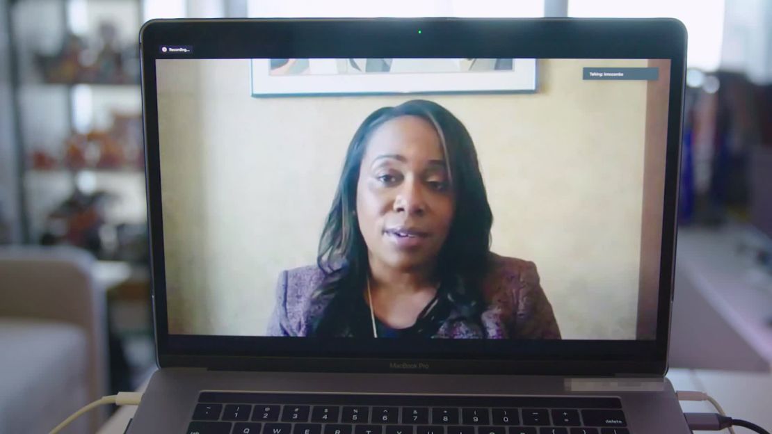 Katrina McCombs says less than 30% of her district's families have internet access or an electronic device