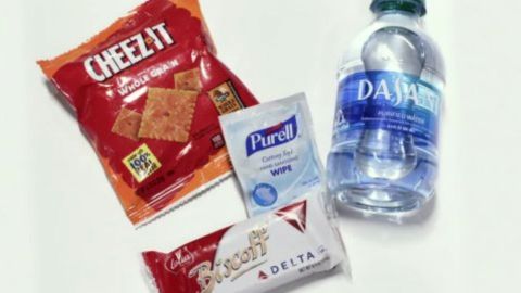Delta's new snack kit for passengers.