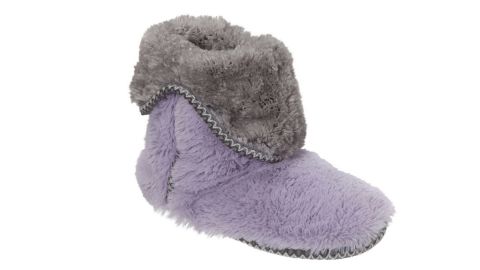Dearfoams Faux-Fur Fold-Down Slipper Boots