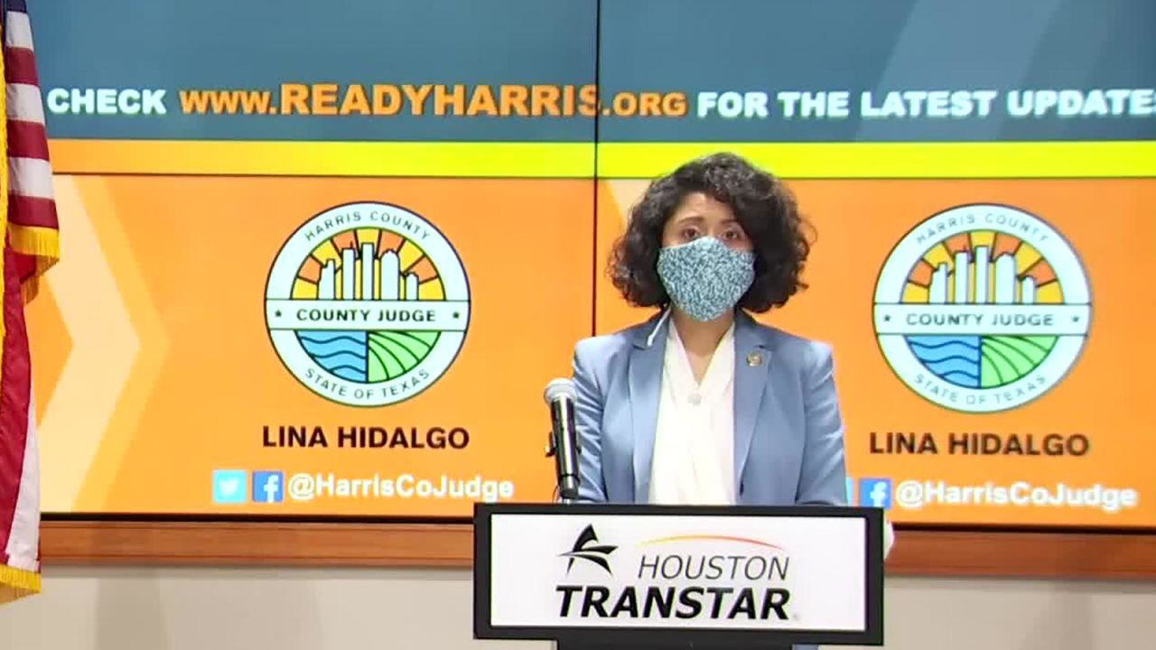 Harris County Judge Lina Hidalgo has urged the state to ramp up testing before considering opening back up.