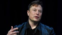 Tesla and SpaceX Chief Executive Officer Elon Musk speaks at the SATELLITE Conference and Exhibition in Washington, Monday, March 9, 2020. (AP Photo/Susan Walsh)