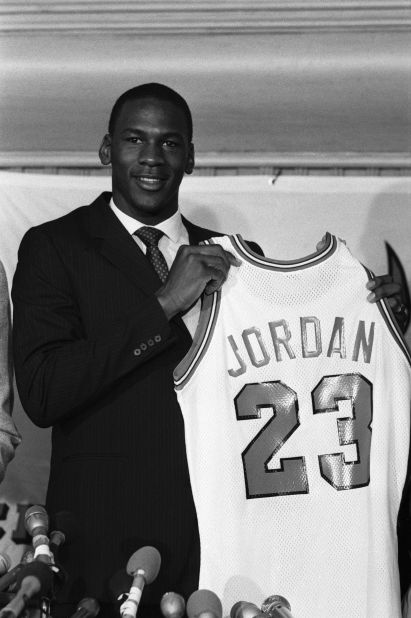 Jordan was drafted by the Chicago Bulls with the third overall pick in 1984. The first pick that year was center Akeem Olajuwon, another future Hall of Famer. The second pick was center Sam Bowie.