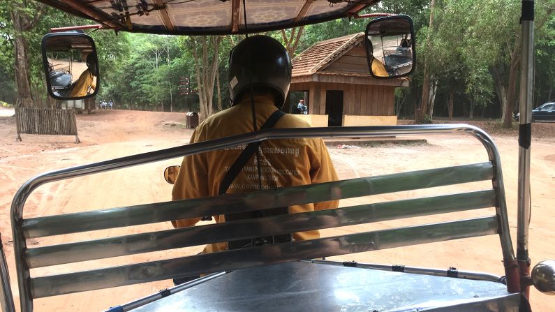 <strong>No flights:</strong> With the ease of air travel off the table, he's traversing the globe via trains, taxis, tuk-tuks, ferries and container ships.