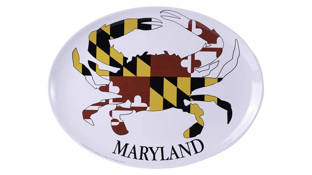 Galleyware Maryland Crab Melamine Oval Platter