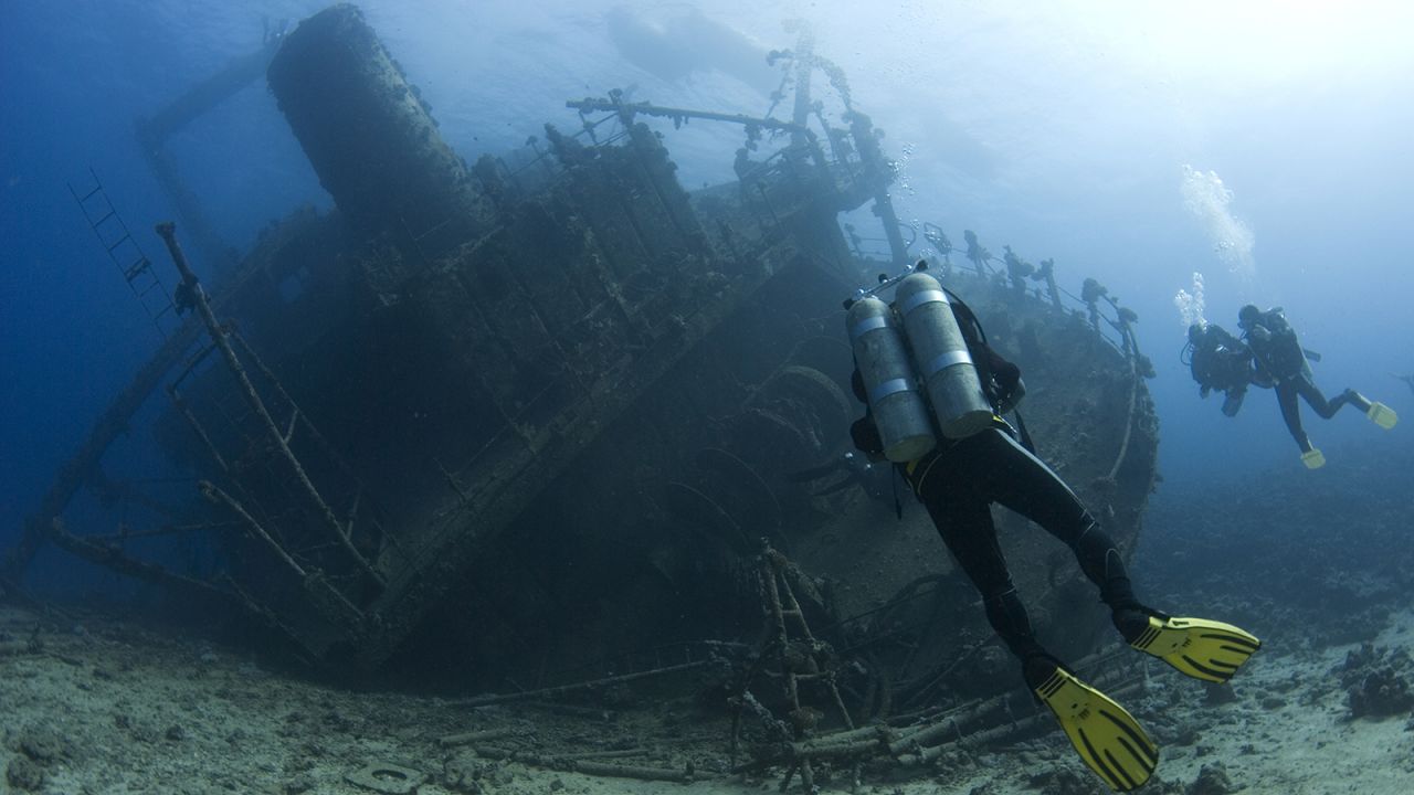 <strong>Red Sea, Egypt: </strong>Wreck divers delight in Red Sea exploration. There are also extraordinary walls of healthy hard corals.
