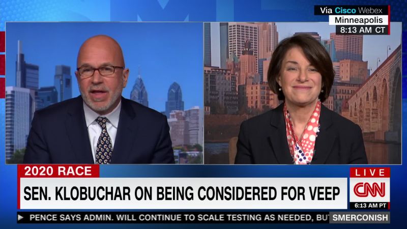 Amy Klobuchar Sidesteps Joe Biden VP Question | CNN Politics