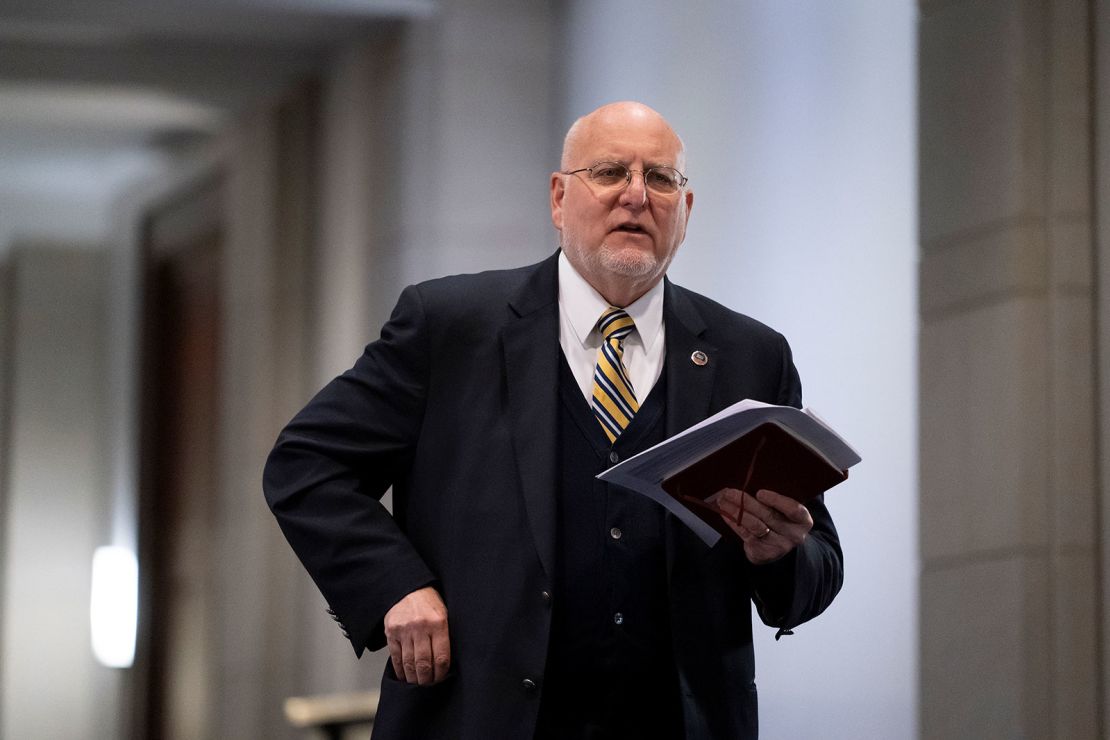 CDC Director Robert Redfield leaves the Capitol after he and others from the coronavirus task force briefed Congress in February (AP Photo/J. Scott Applewhite)