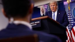 President Donald Trump speaks during a coronavirus task force briefing at the White House, Sunday, April 19, 2020, in Washington. (AP Photo/Patrick Semansky)