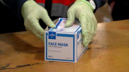 Nearly 6 million face masks from China arrived at Medline's Chicago distribution center in early April.
