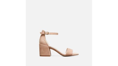 Hannon Block Heel Suede Sandal