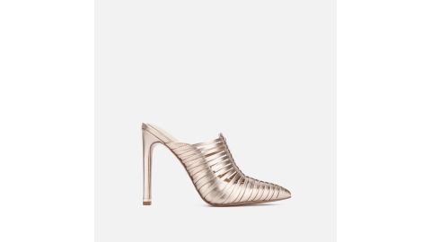 Riley 110 Woven Rose Metallic Mule