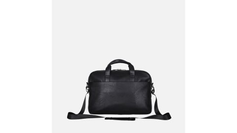 Modern Vegan Leather Ziptop Messenger Briefcase