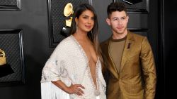 LOS ANGELES, CALIFORNIA - JANUARY 26: (L-R) Priyanka Chopra and Nick Jonas attend the 62nd Annual GRAMMY Awards at Staples Center on January 26, 2020 in Los Angeles, California. (Photo by Amy Sussman/Getty Images)