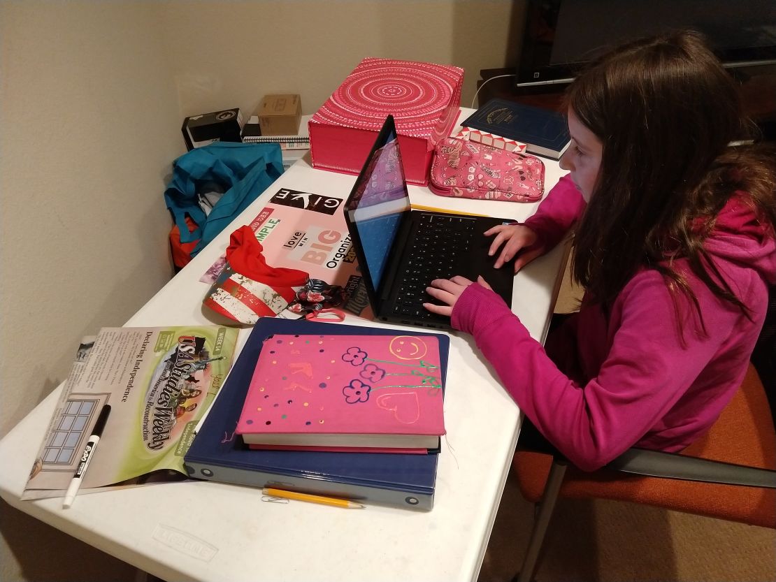 Rachel Lubchansky's daughters have both reported headaches, perhaps from so much screen time.