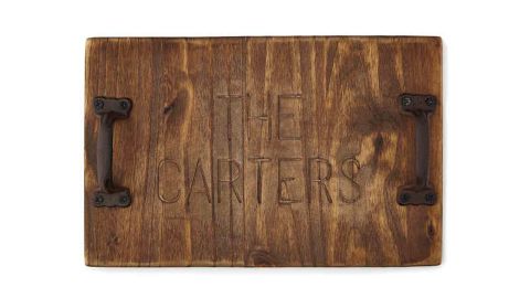 Personalized Rustic Serving Tray