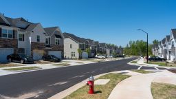 A quiet residential neighborhood in North Carolina, USA on April 11, 2020.