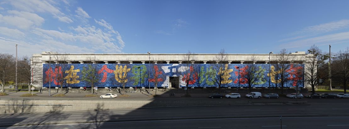 "Remembering" by Ai Weiwei. Installation view at the Haus der Kunst in Munich, 2009.