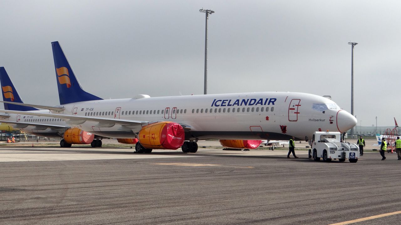 One of Icelandair's 737 Max fleet. 